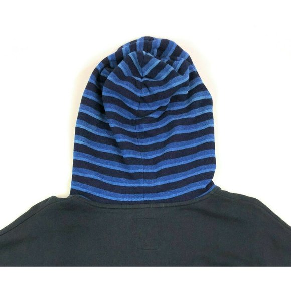 Cult Of Individuality Hoodie Hooded Sweatshirt Black Striped Mens Large Pullover - Picture 10 of 10